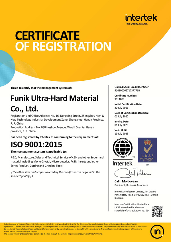 Funik Ultrahard Material Co., Ltd.